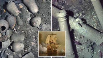 علماء يستخرجون أولى قطع الكنز الأسطوري من سفينة سان خوزيه 