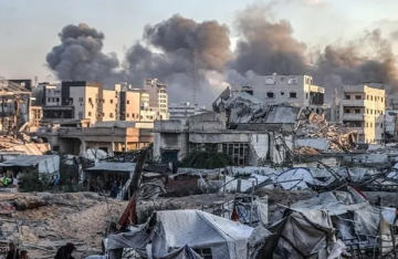 غارة إسرائيلية داخل الخط الأصفر شرقي مخيم البريج غارة إسرائيلية داخل الخط الأصفر شرقي مخيم البريج