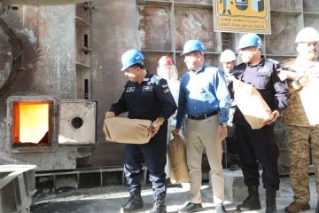 بالصور...إتلاف كميات كبيرة من المواد المخدرة المضبوطة في 4048 قضية