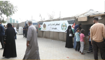 طواقم المستشفى الميداني الأردني جنوب غزة 8 تباشر أعمالها