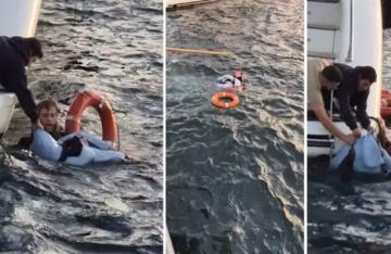 لحظات من الذعر في مضيق البوسفور (فيديو) لحظات من الذعر في مضيق البوسفور (فيديو)