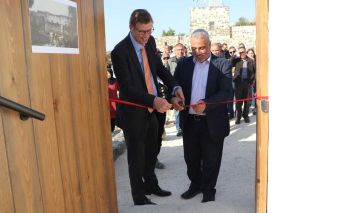 اختتام مشروع ترميم حوش الروسان في أم قيس