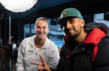 معركة بين الجنسين!.. النجمة سابالينكا والمشاكس كيريوس في تحد مثير بدبي (فيديو)