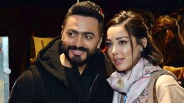 بسمة بوسيل تكشف تفاصيل الحالة الصحية لتامر حسني وموعد عودته لمصر