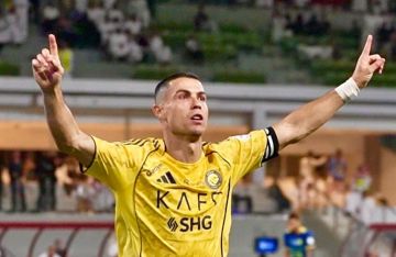 رونالدو يتفاعل مع فوز النصر على غوا الهندي (صورة)