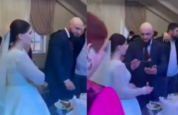 ليست مجرد قطعة كعكة... مشهد في حفل زفاف يثير عاصفة جدل (فيديو)