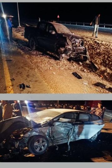5 اصابات جراء تصادم 3 مركبات في الصحراوي