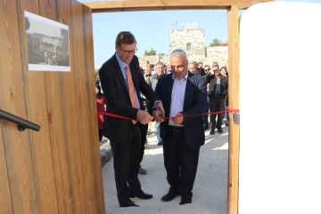 إنجاز أعمال ترميم حوش الروسان ضمن مشروع الحفاظ على التراث في أم قيس إنجاز أعمال ترميم حوش الروسان ضمن مشروع الحفاظ على التراث في أم قيس