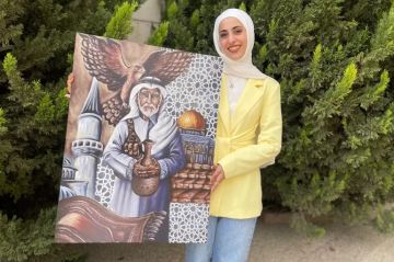 ميرا غنيم.. فتاة فلسطينية ترسم القدس وتفوز بجائزة عربية
