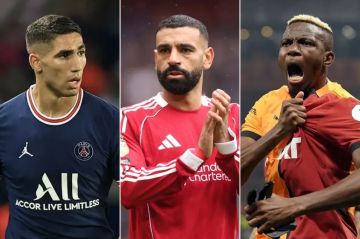 حكيمي ينافس صلاح وأوسيمين على جائزة أفضل لاعب أفريقي حكيمي ينافس صلاح وأوسيمين على جائزة أفضل لاعب أفريقي