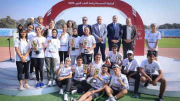 اختتام الدورة الأولى للبطولة المدرسية لألعاب القوى بتنظيم مؤسسة ولي العهد