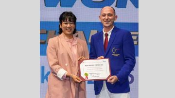 العداربة يفوز بجائزة أفضل حكم ببطولة التحدي العالمي للتايكواندو