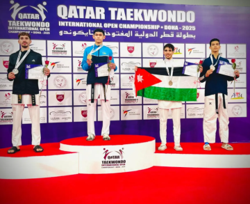 الأردن..برونزية للبطل خالد فحماوي في بطولة قطر الدولية للتايكوندو