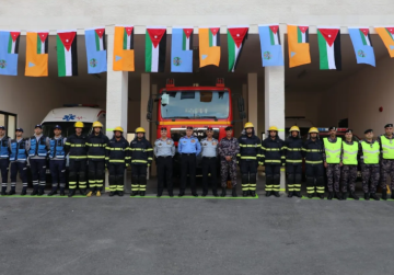 المعايطة يفتتح مركز دفاع مدني وادي صقرة