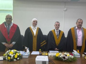 مناقشة أول رسالة ماجستير في المعهد الانتخابي الأردني مناقشة أول رسالة ماجستير في المعهد الانتخابي الأردني