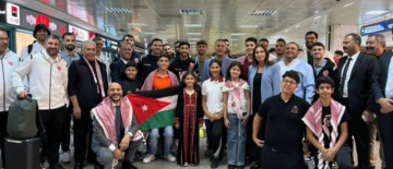 بعثة النشامى تصل تونس وسط استقبال من السفارة الأردنية والجالية