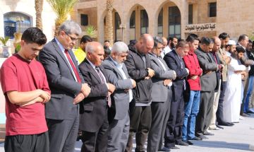 جامعة الزرقاء تقيم صلاة الاستسقاء جامعة الزرقاء تقيم صلاة الاستسقاء