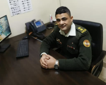 محمد الزعبي مبارك الترفيع لرتبة ملازم أول 