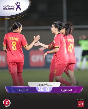 عمان اف سي يمطر فريق الحسين بـ 35 هدفا