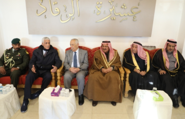 مندوبا عن الملك وولي العهد. العيسوي يعزي الرقاد والعمرو