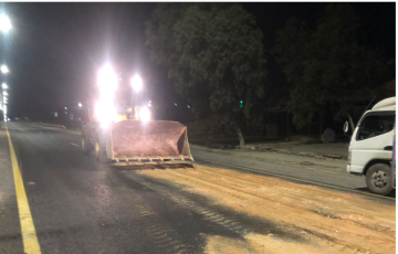 انقلاب ديانا محمله بزيت زيتون على اوتستراد جرش - عمان