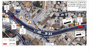 تحويلات مرورية مؤقتة على طريق عمان السلط اعتبارا من مساء الخميس