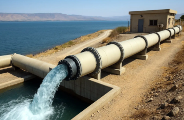  إسرائيل تضخ مياه البحر إلى طبريا