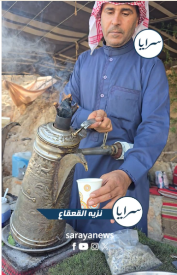 منذ 20 عاما .. قهوة القعقاع المعدة على الحطب تجذب زوار قلعة عجلون