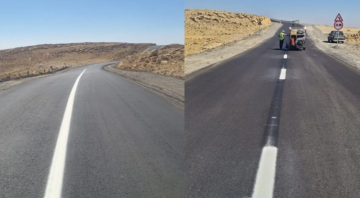 أشغال معان تنتهي من مشروع صيانة طريق الرصيف الملوكي