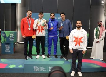 الأمير نايف بن عاصم يتوج عشيش بذهبية الملاكمة في دورة ألعاب التضامن الإسلامي