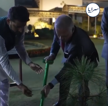 لماذا زرع الملك شجرة في باكستان؟ (فيديو) لماذا زرع الملك شجرة في باكستان؟ (فيديو)