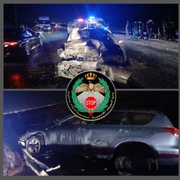 الدوريات الخارجية تتعامل مع حادث في وادي عربة وإعاقة للمسرب الأيمن