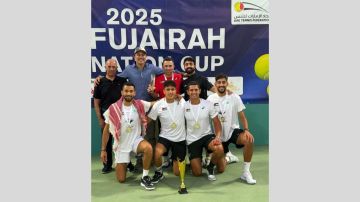 المنتخب الوطني للتنس يظفر بلقب بطولة الفجيرة