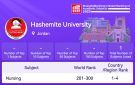 تخصص التمريض في الجامعة الهاشمية ضمن الفئة (201 300) عالميا في تصنيف شنغهاي 2025
