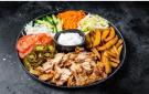 سلطة الشاورما بصوص الزبادي