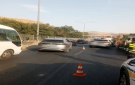 الدوريات الخارجية تتعامل مع حادث تصادم وقع قبل محطة سيل جرش