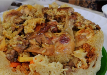 طريقة عمل المقلوبة بالدجاج والزهرة طريقة عمل المقلوبة بالدجاج والزهرة