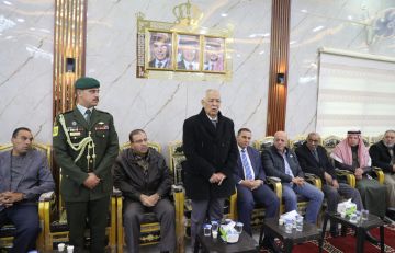 مندوبا عن الملك وولي العهد .. العيسوي يعزي العجارمة والعمايرة والرحامنة والنجار وأبو حسان مندوبا عن الملك وولي العهد .. العيسوي يعزي العجارمة والعمايرة والرحامنة والنجار وأبو حسان