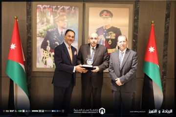 رئيس مجلس النواب الأردني يستقبل رئيس مجلس أمناء ورئيس جامعة عمان العربية