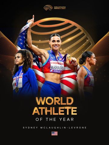 العداءة سيدني ماكلولين-ليفروون تتوج بجائزة الأفضل في ألعاب القوى