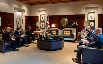 الملك يستقبل وزيرة الخارجية السويدية الملك يستقبل وزيرة الخارجية السويدية