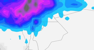  طقس العرب : منخفض جوي جديد الخميس يضرب شمال الأردن بأمطار وسيول غزيرة وينتقل إلى الوسط والكرك تدريجيا