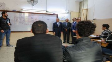 حسان يوجه بتوسعة وصيانة مدرسة إربد الثانوية للبنين