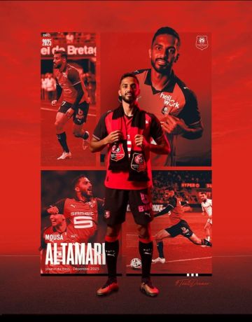 موسى التعمري لاعب الشهر في نادي رين الفرنسي