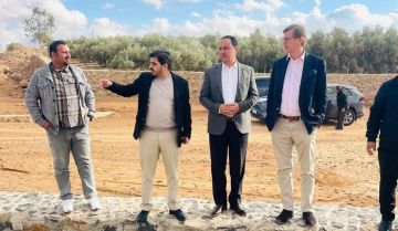 السفير الألماني يزور مشروع قناة ام الجمال الاثرية السفير الألماني يزور مشروع قناة ام الجمال الاثرية
