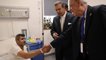 بالصور...المركز الوطني لحقوق الإنسان يعود مصابي الأجهزة الأمنية في المدينة الطبية بالصور...المركز الوطني لحقوق الإنسان يعود مصابي الأجهزة الأمنية في المدينة الطبية