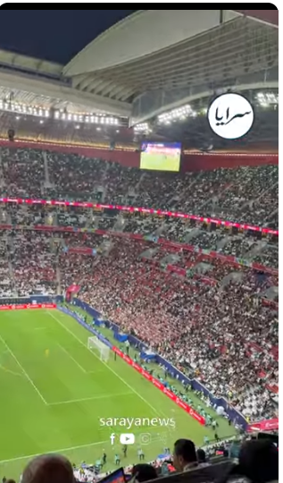 بالفيديو : في الدقيقة ١١ جماهير النشامى تهتف باسم يزن النعيمات بالفيديو : في الدقيقة ١١ جماهير النشامى تهتف باسم يزن النعيمات