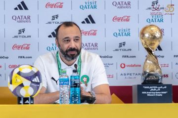 مدرب المنتخب المغربي: نهائي كأس العرب سيكون شرسا أمام الأردن وهدفنا التتويج مدرب المنتخب المغربي: نهائي كأس العرب سيكون شرسا أمام الأردن وهدفنا التتويج