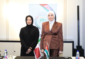 بني مصطفى تلتقي وزيري الشؤون الاجتماعية القطري والتونسي بني مصطفى تلتقي وزيري الشؤون الاجتماعية القطري والتونسي