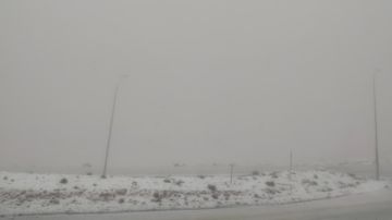 تساقط زخات ثلجية على المرتفعات الجنوبية